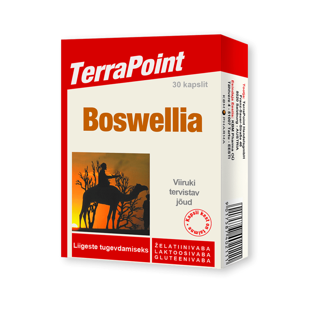 Terrapoint Boswellia - liigeste põletiku ja jäikuse korral