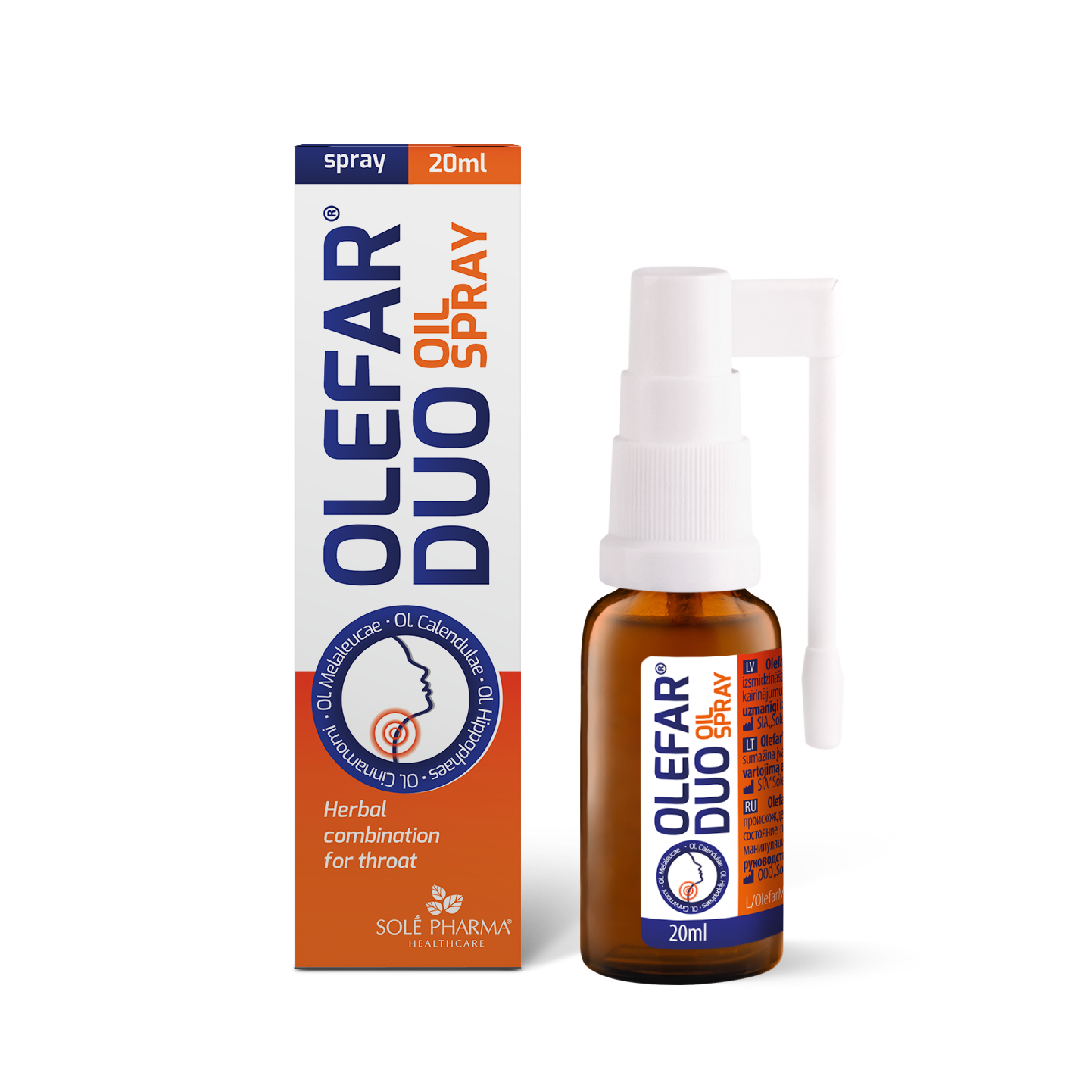 Olefar® DUO kurgusprei - kiire ja tõhus leevendus kurguvalule