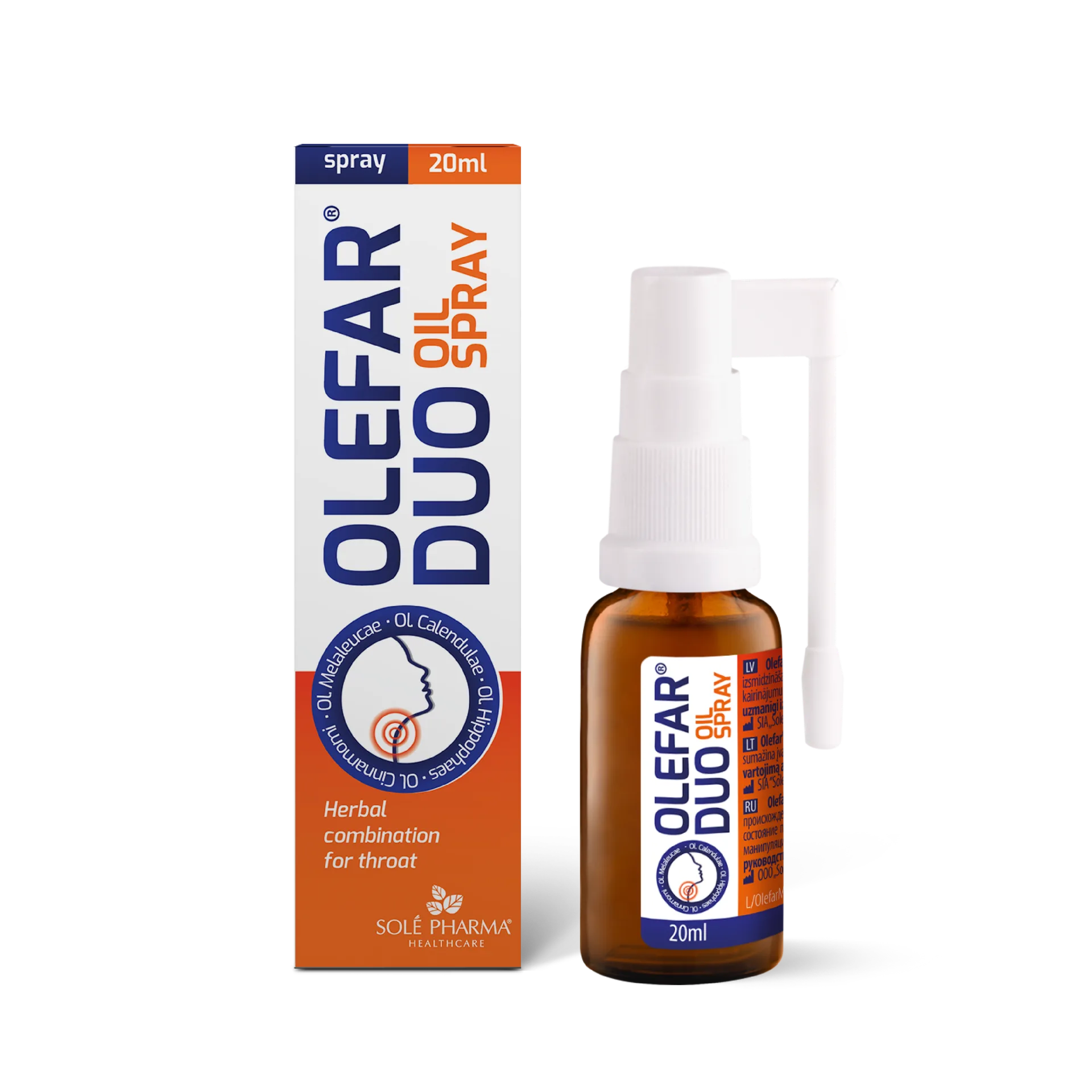 Olefar® DUO kurgusprei - kiire ja tõhus leevendus kurguvalule