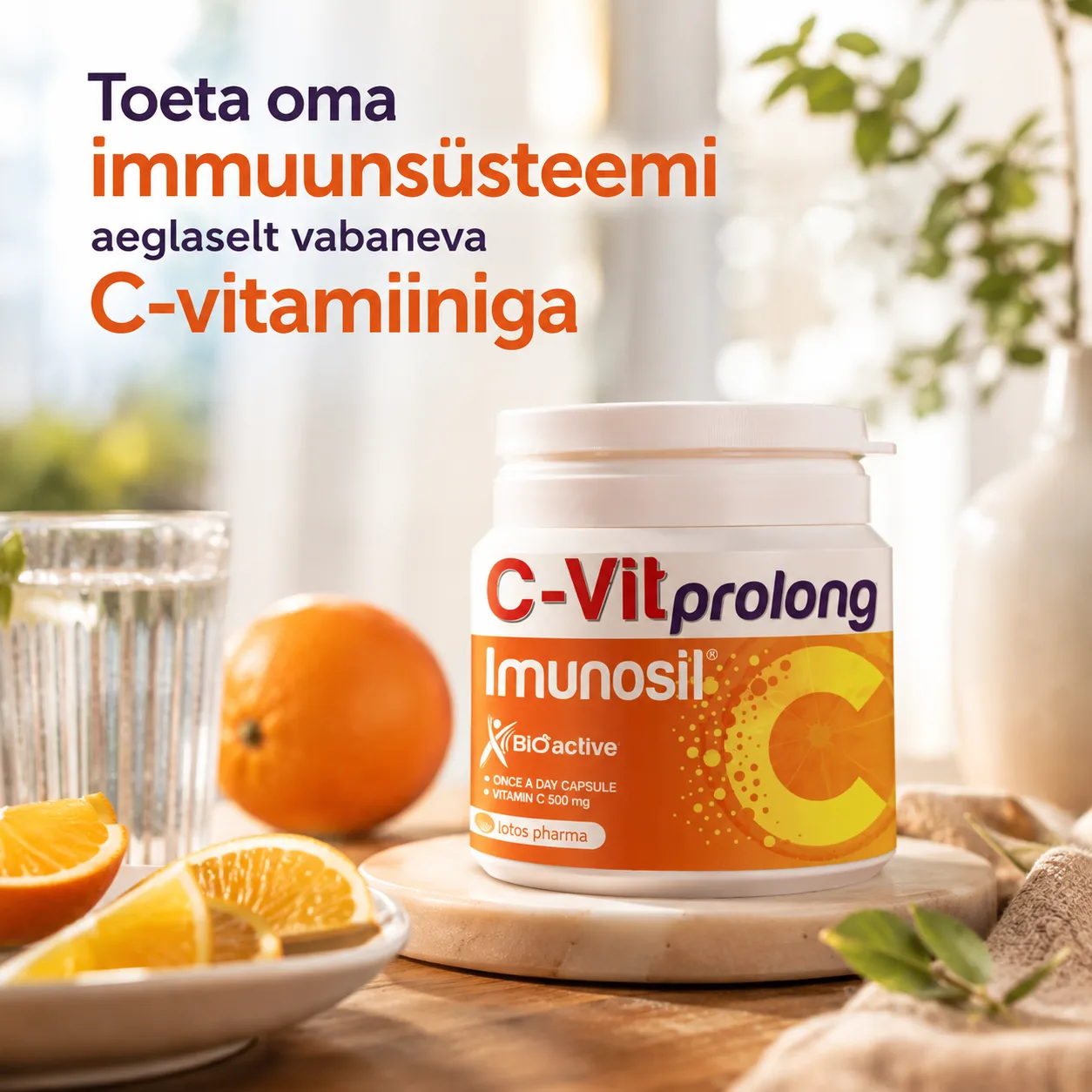 C vitamiin aeglaselt vabanev