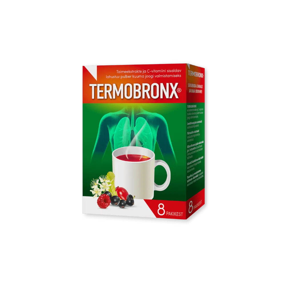 Termobronx-kuum ravimtaimejook C vitamiiniga, külmetuse leevenduseks