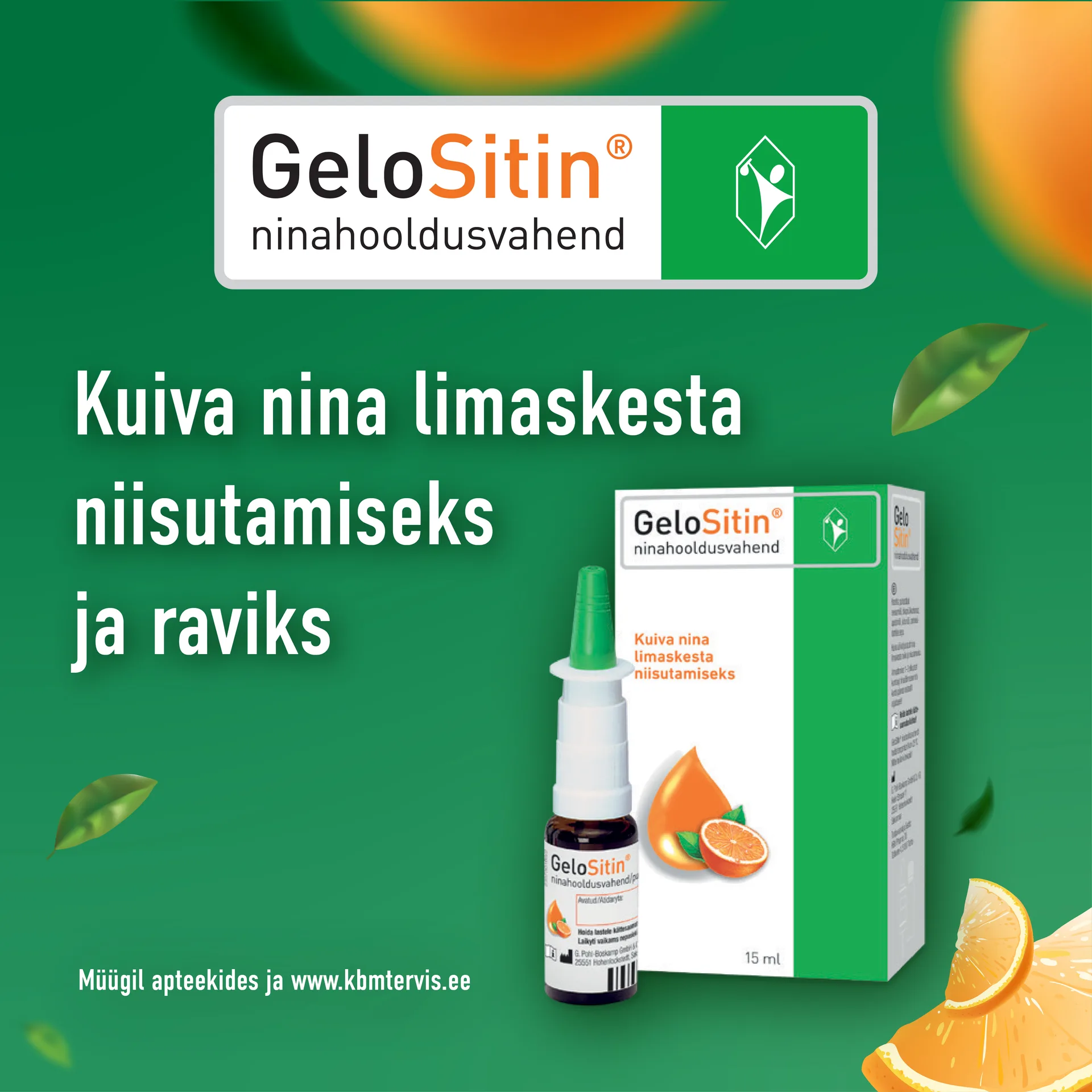 Kuivale ninale Gelositin