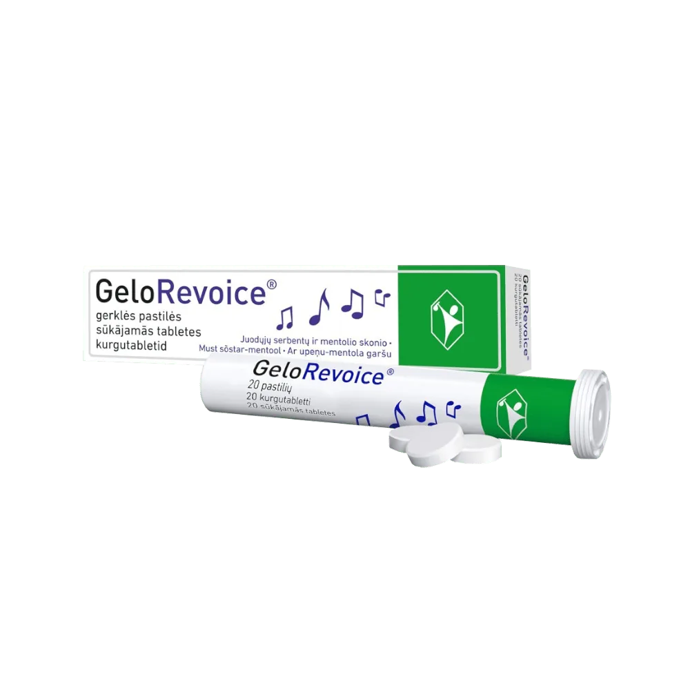 GeloRevoice® mustsõstar - kurgule ja häälele