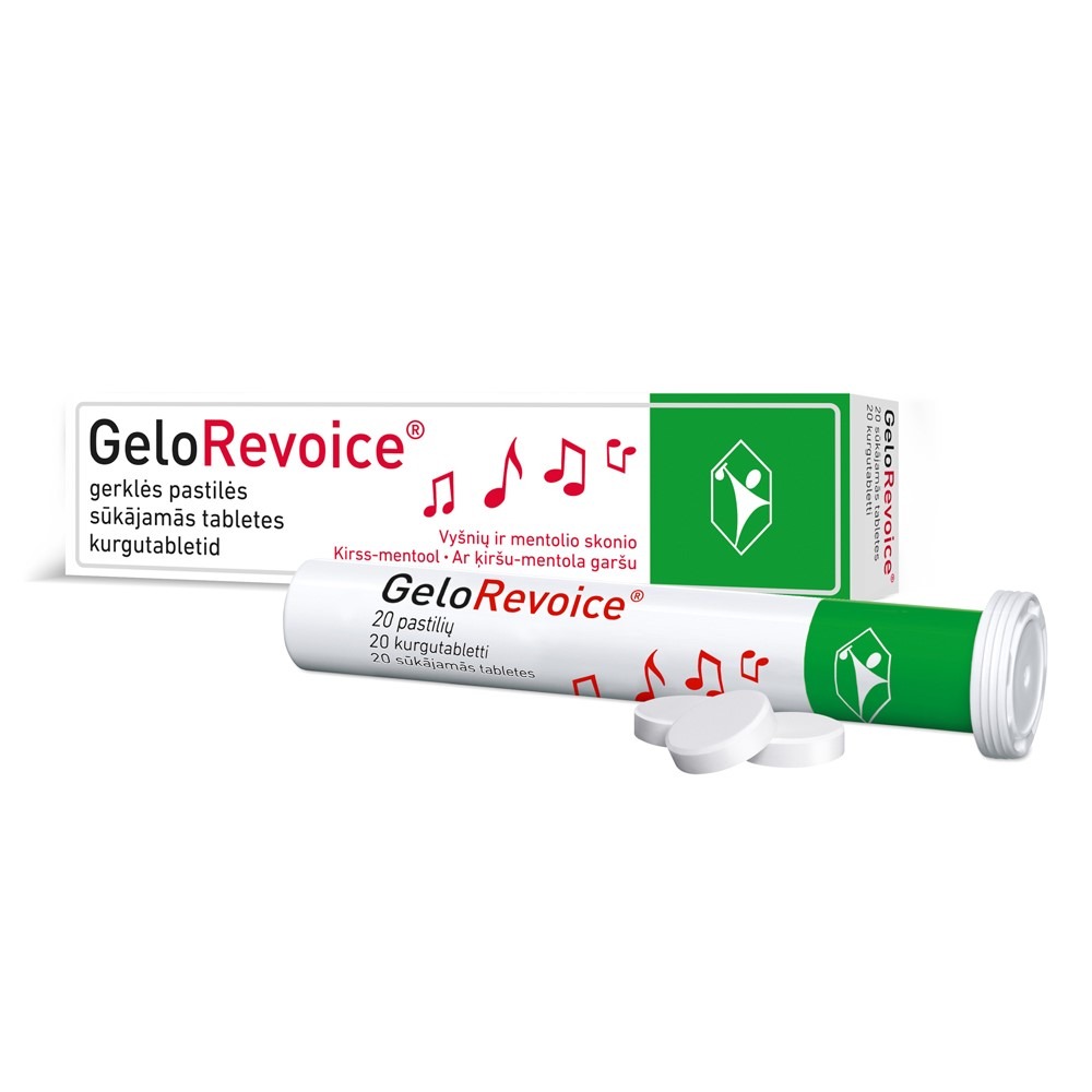 GeloRevoice® kirss - kurgule ja häälele