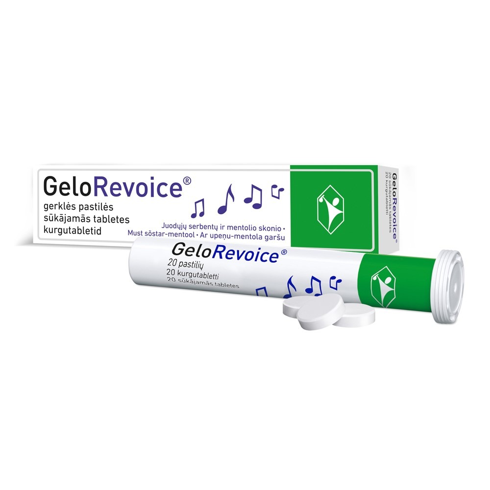 GeloRevoice® mustsõstar - kurgule ja häälele